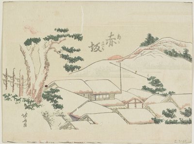 Akasaka, 1799-1802 door Katsushika Hokusai