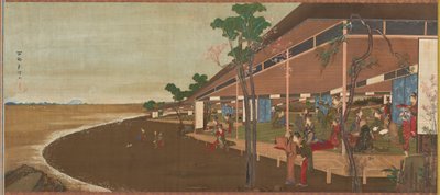 Een amusementsresort aan de kust, laat 18e - begin 19e eeuw door Katsushika Hokusai