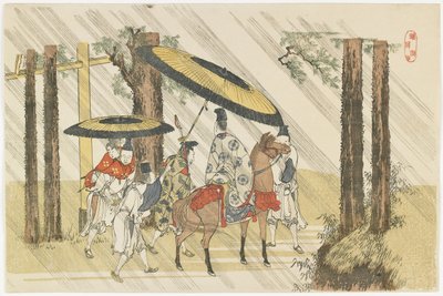 Arido_shi-schrijn, 1801-1804 door Katsushika Hokusai