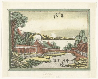 Avondklokken van de Mii tempel door Katsushika Hokusai