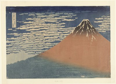 Helder weer met een zuidenwind door Katsushika Hokusai
