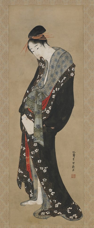Courtisane, Edo-periode door Katsushika Hokusai