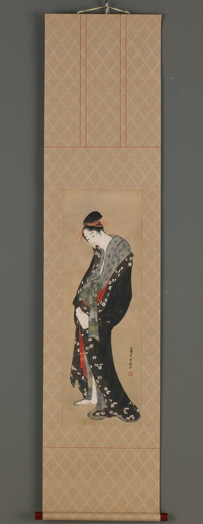 Courtisane, Edo-periode, ca. 1796-1798 door Katsushika Hokusai