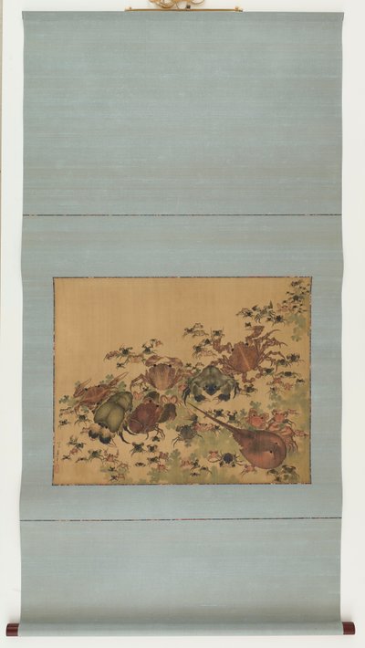 Schaaldieren, Edo-periode, 1825-1830 door Katsushika Hokusai