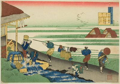 Dainagon Tsunenobu, uit de serie Honderd Gedichten Verklaard door de Verzorgster door Katsushika Hokusai