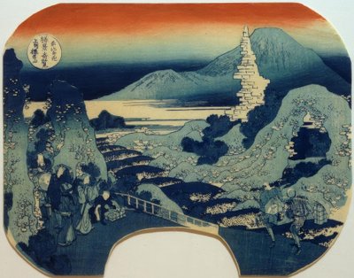 De berg Haruna in de provincie Kōzuke door Katsushika Hokusai