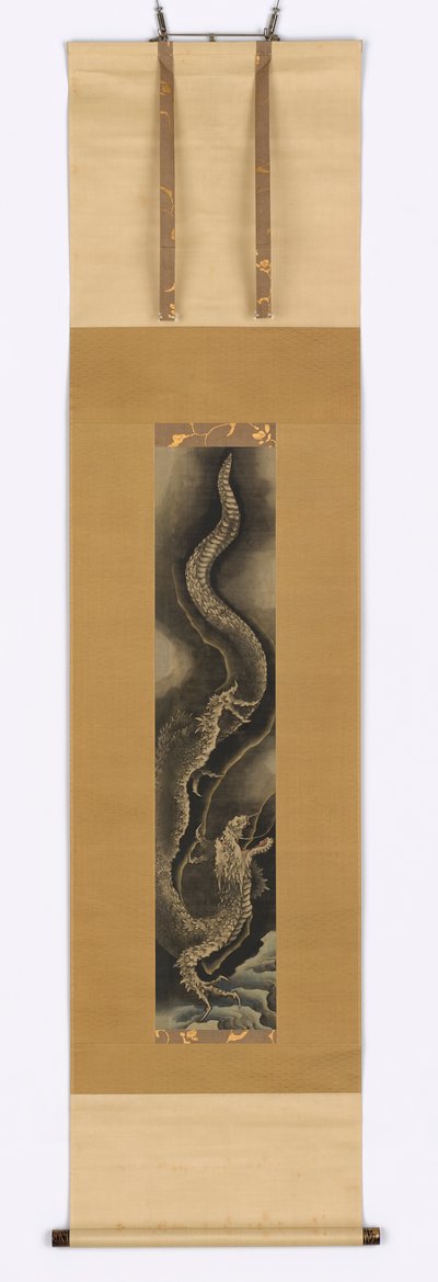 Afdalende draak, laat 18e-begin 19e eeuw door Katsushika Hokusai
