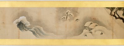 Detail van Handrol met Diverse Beelden, Edo Periode door Katsushika Hokusai