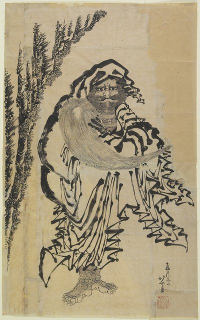 Dharma door Katsushika Hokusai