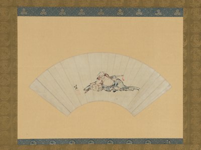 De dronken Asaina door Katsushika Hokusai