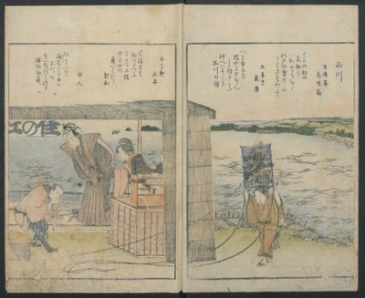 Beroemde plaatsen van Edo, 1800 door Katsushika Hokusai