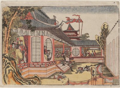 Fan Kuai en het banket bij Hongmen Hankai Komon no kai no zu door Katsushika Hokusai