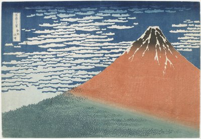 Fijne wind, helder weer door Katsushika Hokusai