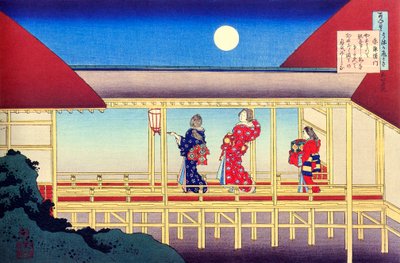 Uit de serie Honderd gedichten van honderd dichters: Akazome Emon door Katsushika Hokusai