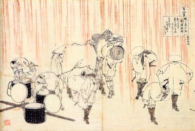 Uit de serie Honderd gedichten van honderd dichters: Fujiwara no Sadanaga, ca. 1830 door Katsushika Hokusai