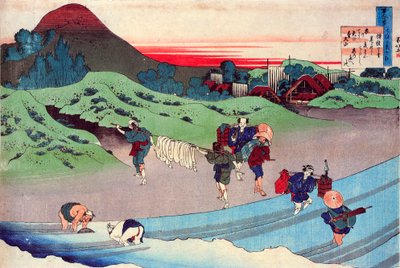 Uit de serie Honderd Gedichten van Honderd Dichters: Jito Tenno door Katsushika Hokusai