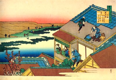 Uit de serie Honderd gedichten door honderd dichters: Lady Ise, ca. 1830 door Katsushika Hokusai