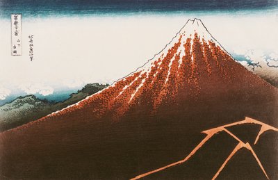 Fuji boven de bliksem
