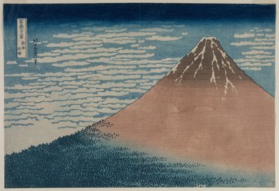 Fuji bij helder weer uit de serie Zesendertig gezichten op de berg Fuji door Katsushika Hokusai