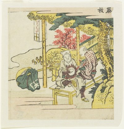 Fujieda, c. 1804 door Katsushika Hokusai
