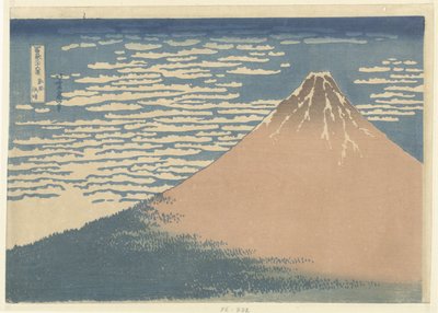 Helder weer en een zuidelijke wind door Katsushika Hokusai