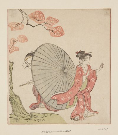 Verstoppertje door Katsushika Hokusai