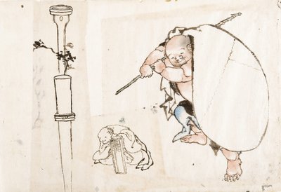 Hotei door Katsushika Hokusai