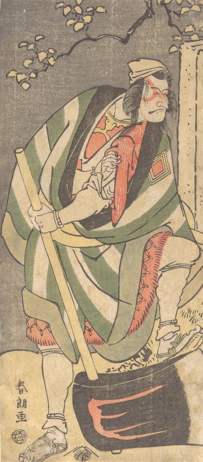 Ichikawa Ebizo Danjuro V in de rol van Mongaku Shonin vermomd als Yamagatsu, 1781-1801 door Katsushika Hokusai