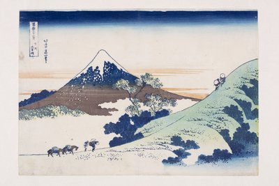 Inume-pas in de provincie Kai door Katsushika Hokusai