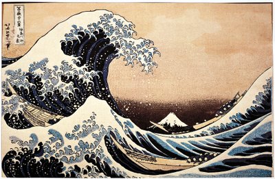 Schilderij van De grote golf door Katsushika Hokusai