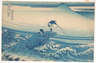 Kajikazawa in de provincie Kai (Kōshū Kajikazawa), uit de serie Zesendertig gezichten op de berg Fuji (Fugaku sanjūrokkei) door Katsushika Hokusai