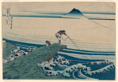 Kajikazawa in de provincie Kei (Koshu Kajikazawa) Uit de serie, Zesendertig gezichten op de berg Fuji door Katsushika Hokusai