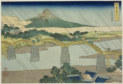 Kintai-brug in de provincie Suo, uit de serie 