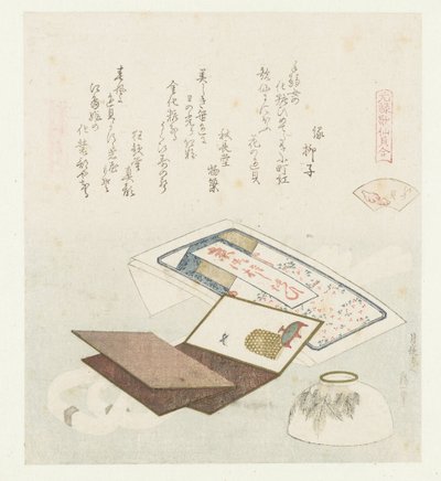 Kleur schelp door Katsushika Hokusai