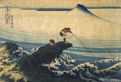 Kojikisawa in de Kai Provincie, tussen 1827 en 1830 door Katsushika Hokusai