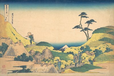 Lager Meguro Shimo Meguro, uit de serie Zesendertig Zichten op de Berg Fuji Fugaku... door Katsushika Hokusai