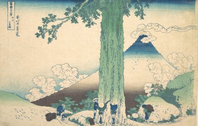 Mishima Pass in de provincie Kai, uit de serie Zesendertig Zichten door Katsushika Hokusai