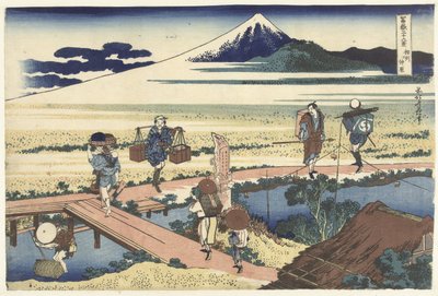 Nakahara in de provincie Sagami door Katsushika Hokusai