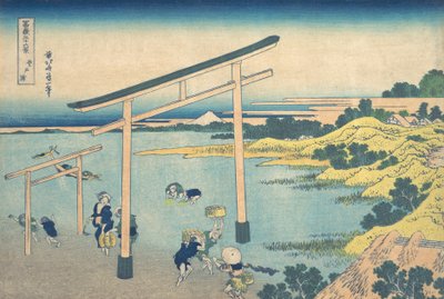 Noboto Bay Noboto no ura, uit de serie Zesendertig gezichten op de berg Fuji door Katsushika Hokusai
