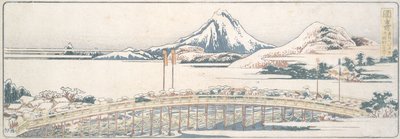 Okazaki, uit de serie „Vijftig-drie posten van lentepleziertjes“ door Katsushika Hokusai
