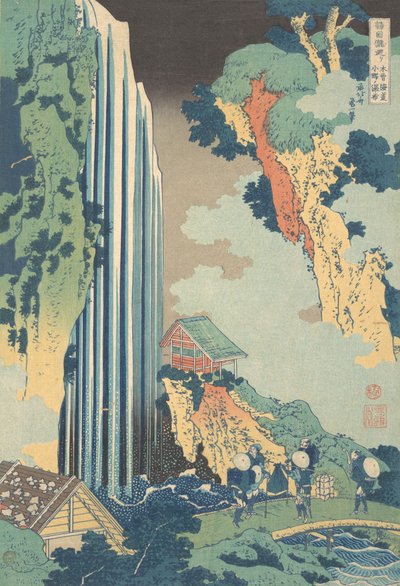 Ono-waterval op de Kisokaido, uit de serie Een Rondreis door Water door Katsushika Hokusai