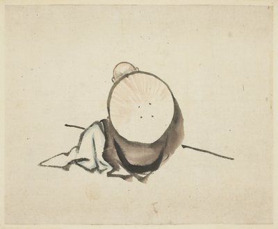 Pelgrim Rustend door Katsushika Hokusai