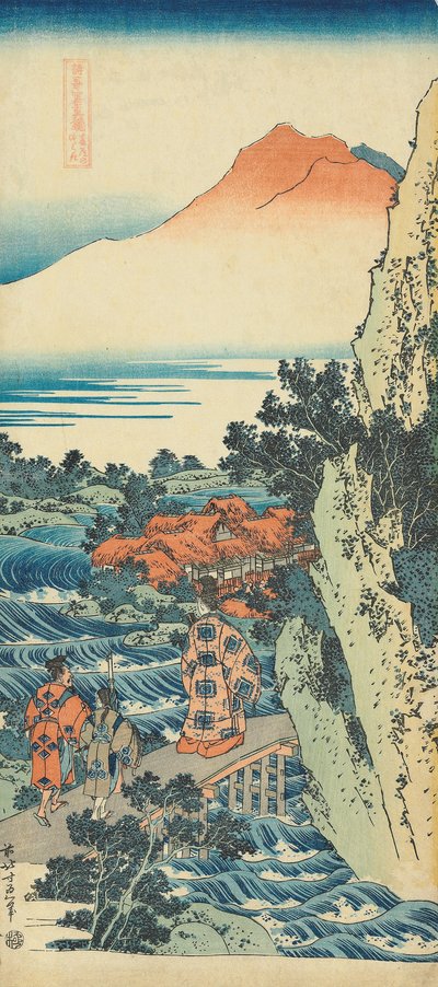 Afdruk uit de serie "Een ware spiegel van Chinese en Japanse gedichten" door Katsushika Hokusai