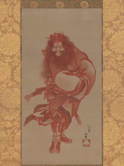 Rode Shoki, de Demon Bestrijder door Katsushika Hokusai