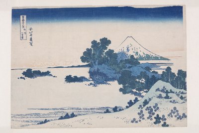 Zeven-mijl strand in de provincie Sagami door Katsushika Hokusai