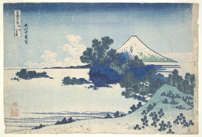 Shichiriga-hama in de provincie Sagami, uit de serie Zesendertig Zichten op de Fuji door Katsushika Hokusai