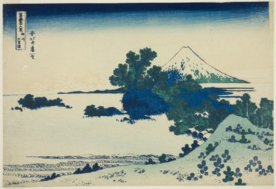 Shichirigahama-strand in de provincie Sagami, uit de serie 