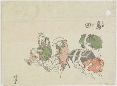 Shimada, 1799-1802 door Katsushika Hokusai