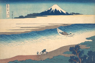 Tama Rivier in de Musashi Provincie (detail) door Katsushika Hokusai