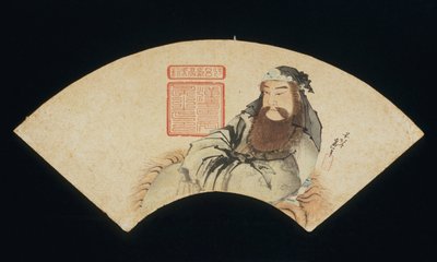 De Chinese God van de Oorlog door Katsushika Hokusai